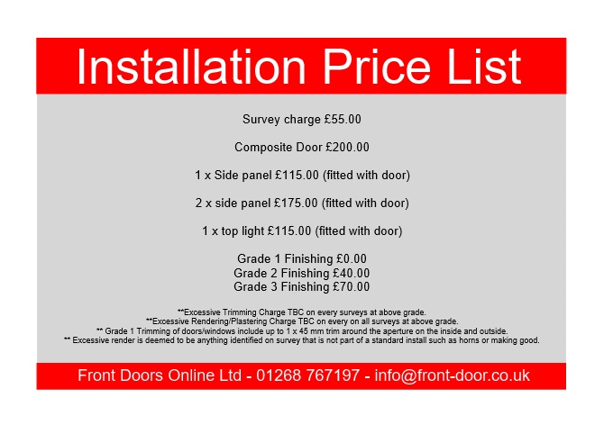 Installation prices for Folkestone area