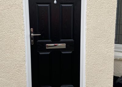 Black classic composite door