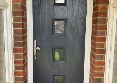 grey 4 square door
