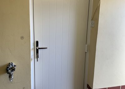 white solid cottage door