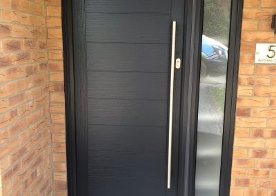 grey Truedor bar handle composite door