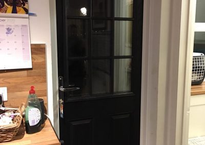 black inside colour composite door