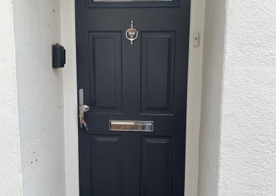 Grey arch composite door