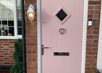 Pink composite door RAL colour 2